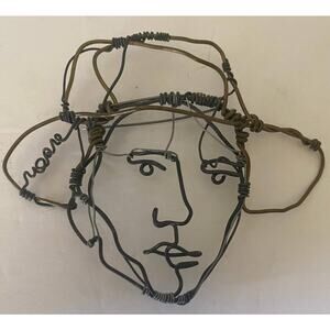 NOAH JAMES SAUNDERS WIRE FACE PIN - MAN - Size 4" x 3"